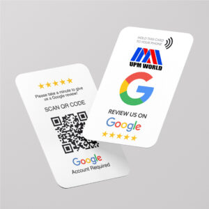 UPM WORLD GOOGLE REVIEW CARD